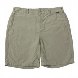 Simms Mens Brown Nylon Outdoors Shorts Brown Size 36